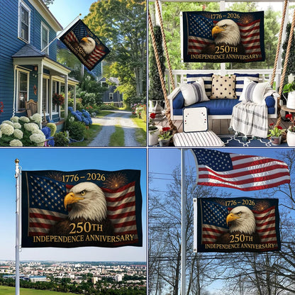 3 Ply USA Anniversary 250th Flag