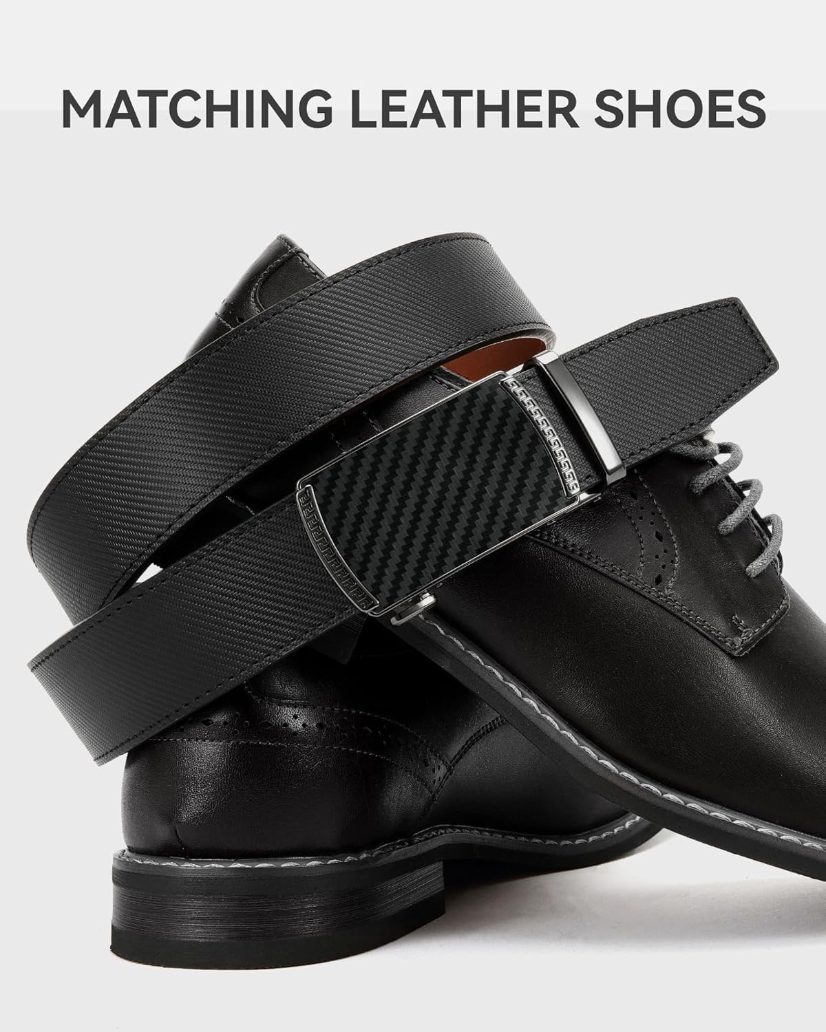 Leather Ratchet Belt For Men