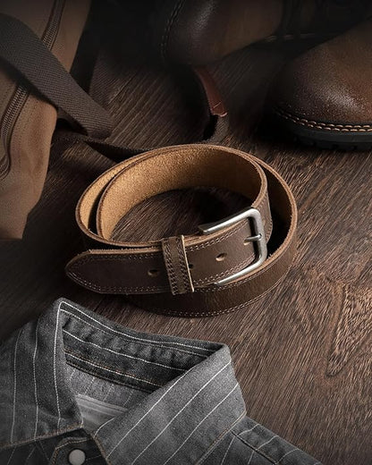 Men's Full-Grain Leather Casual Handmade Belt