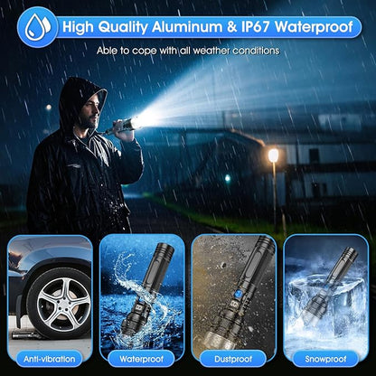 StormBeam Rechargeable Flashlight with Telescoping Zoom