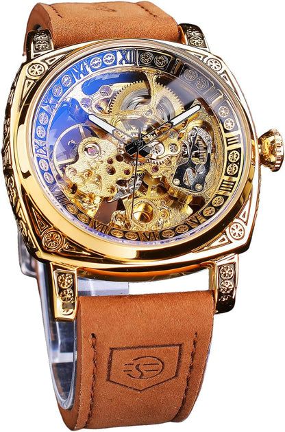 Square Luxury Retro Mechanical Watch