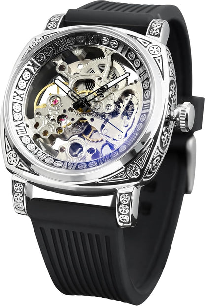 Square Luxury Retro Mechanical Watch
