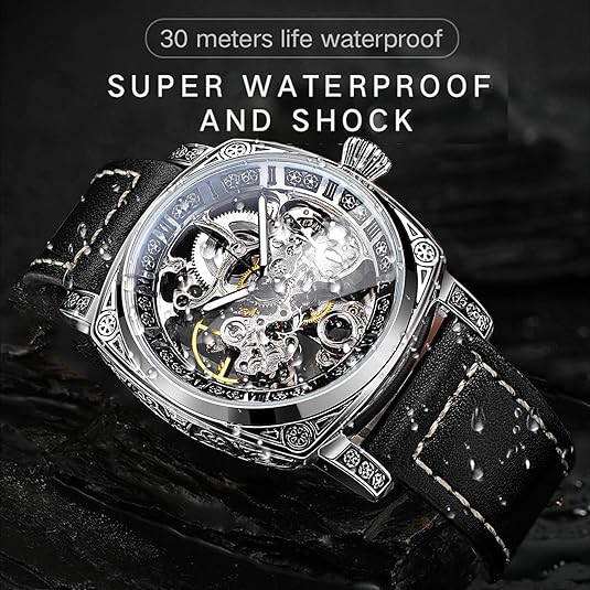 Square Luxury Retro Mechanical Watch
