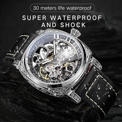 Square Luxury Retro Mechanical Watch