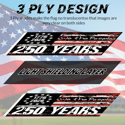 3 Ply USA Anniversary 250th Flag