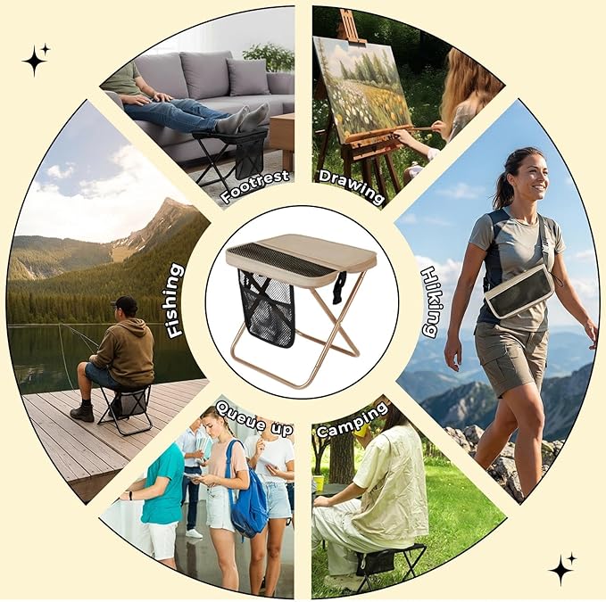 Large Portable Folding Stool