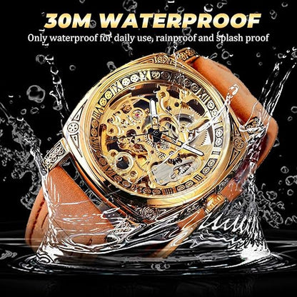 Square Luxury Retro Mechanical Watch