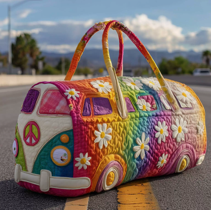 💞LAST DAY 50% OFF ✨ Hippie Journey Quilted Duffle Bag