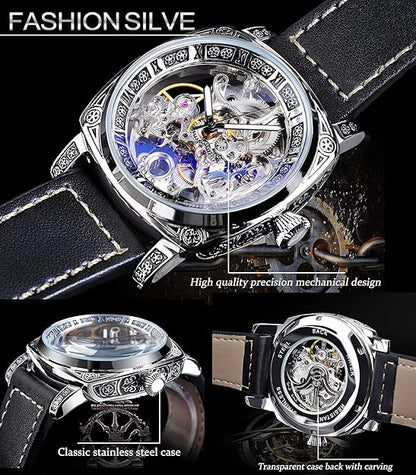 Square Luxury Retro Mechanical Watch