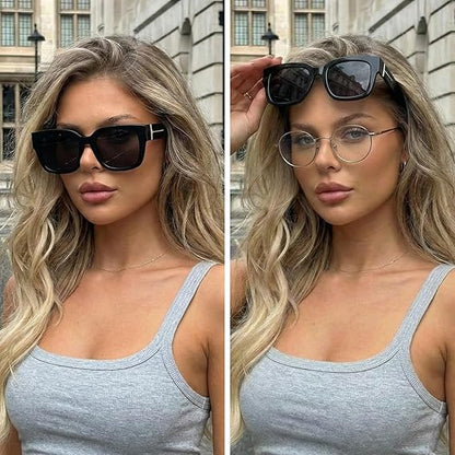 Polarized Fit Over Sunglasses for Women – UV400 Protection Floral Frame Wear Over Prescription Glasses
