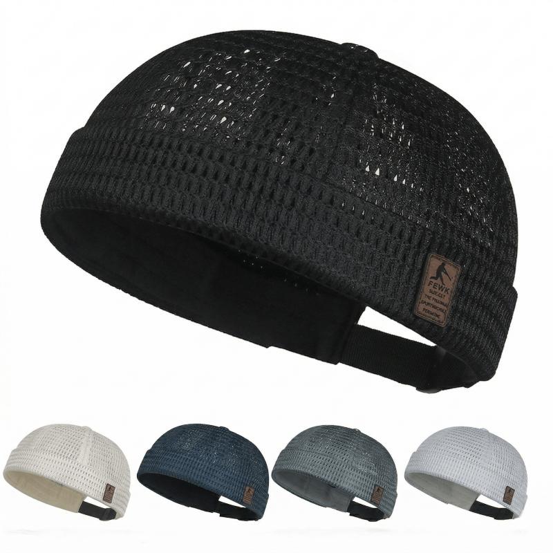2 Pack Men's Breathable Brimless Docker Hat