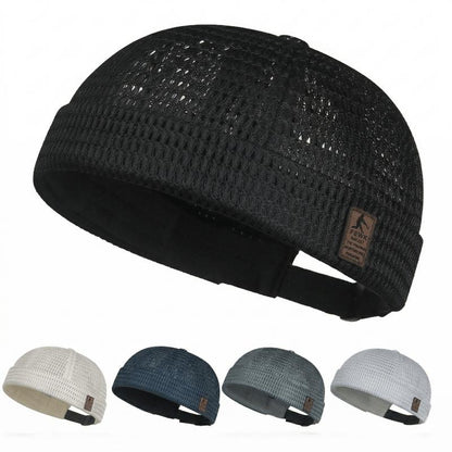 2 Pack Men's Breathable Brimless Docker Hat