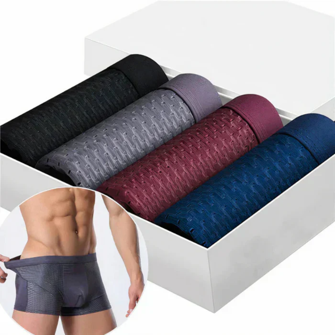 3PCS Bamboo Boxer Shorts for Men
