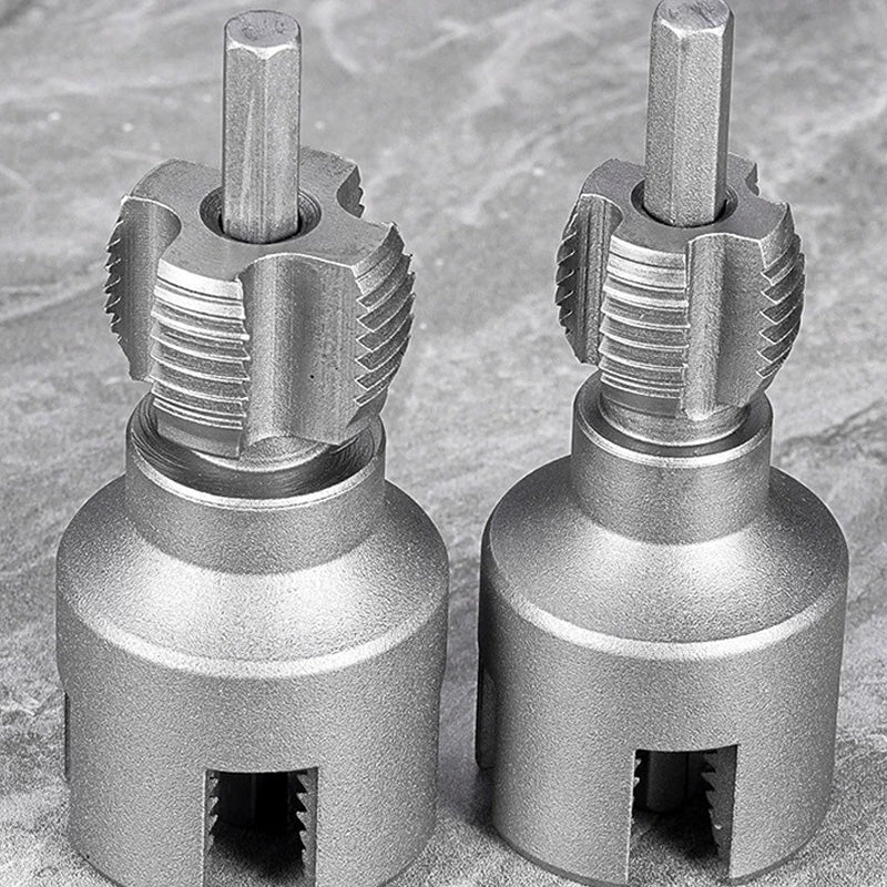 2-in-1 Internal & External Pipe Threading Tool Set