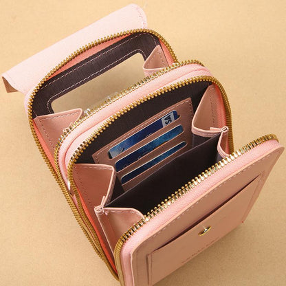 2026 Trendy Minimalist Elegant Touchscreen Crossbody Phone Wallet