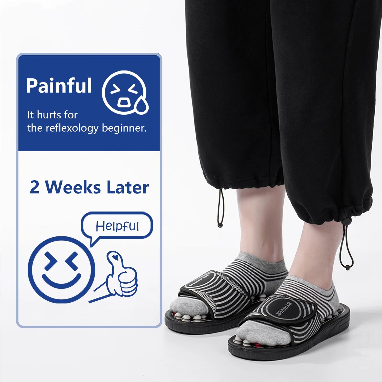 Rotating Acupoint Massage Foot Health Slippers