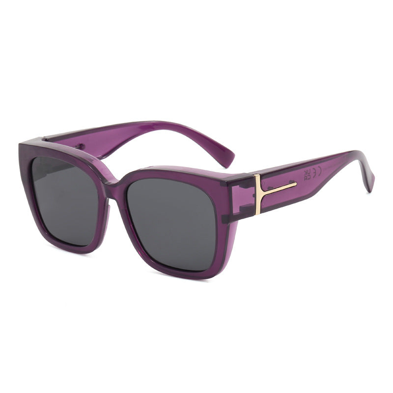 Polarized Fit Over Sunglasses for Women – UV400 Protection Floral Frame Wear Over Prescription Glasses