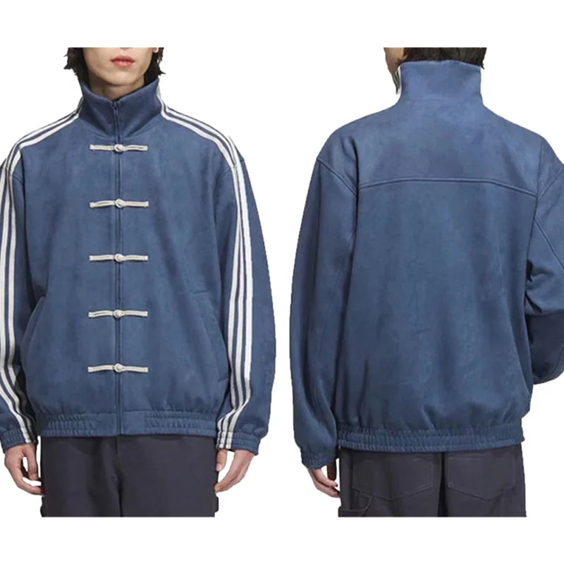 Button Stripes Chinese Jackets