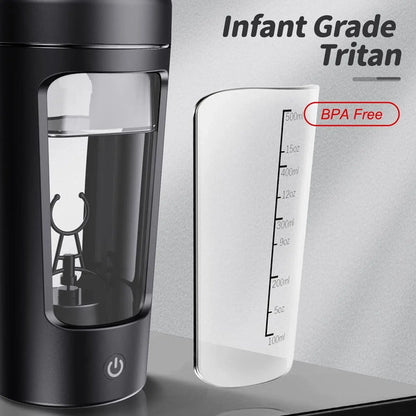 600ml Electric Protein Shaker with Powder Storage