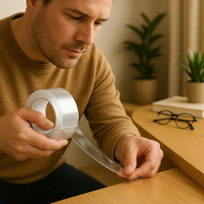 High Quality Nano Double Sided Adhesive Tape -Traceless Washable Reusable