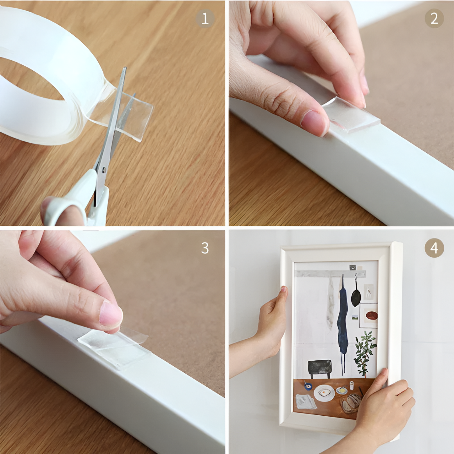 High Quality Nano Double Sided Adhesive Tape -Traceless Washable Reusable