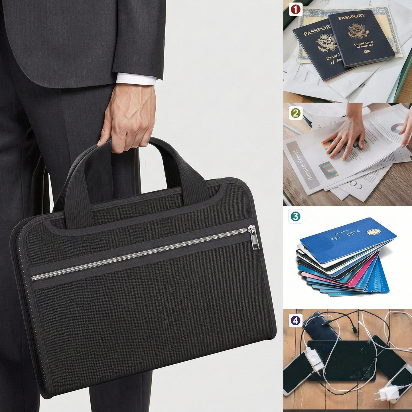 🏆⚡30K+ SOLD! Fireproof File Folder with Handle