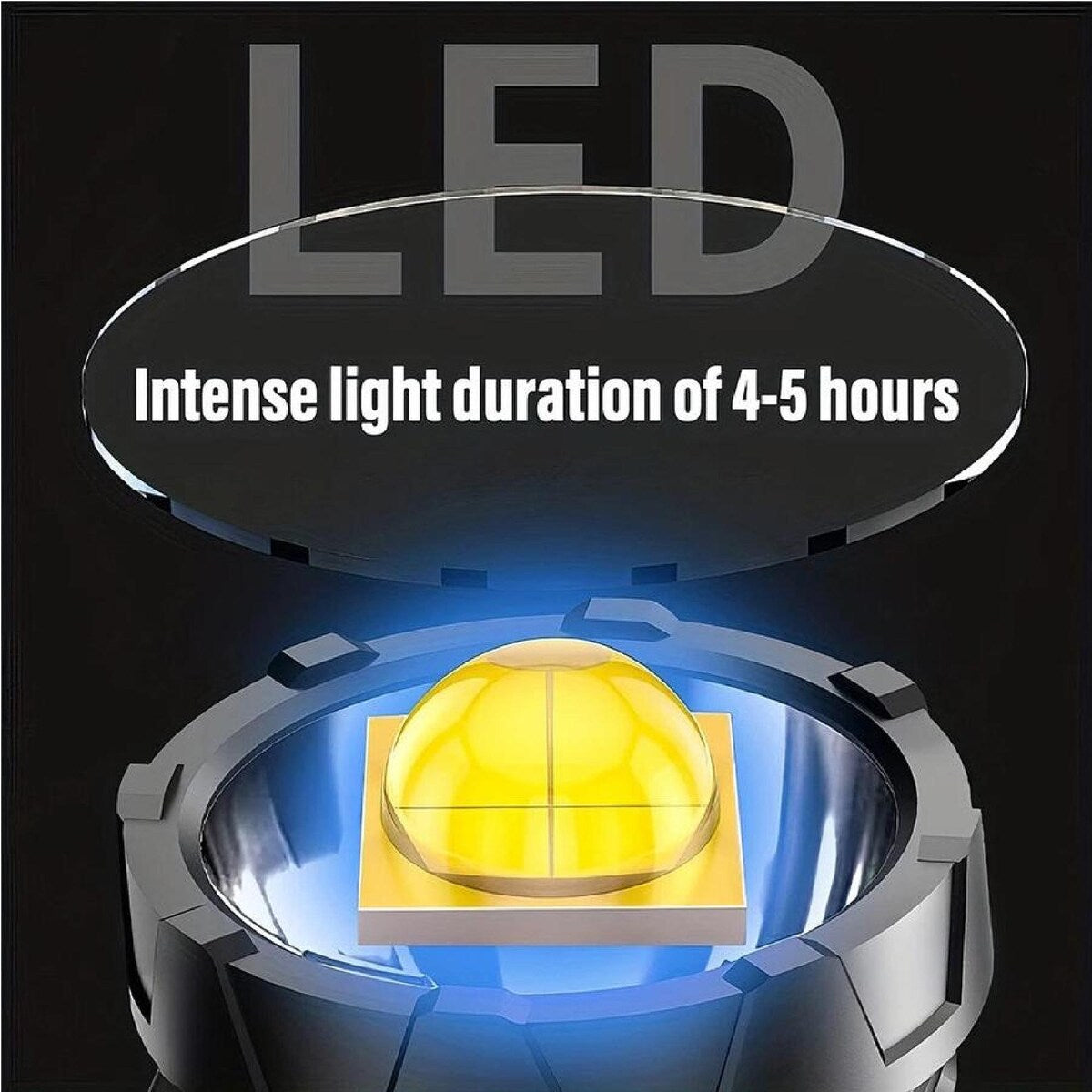 Rechargeable LED Handheld Spotlight Torch Set