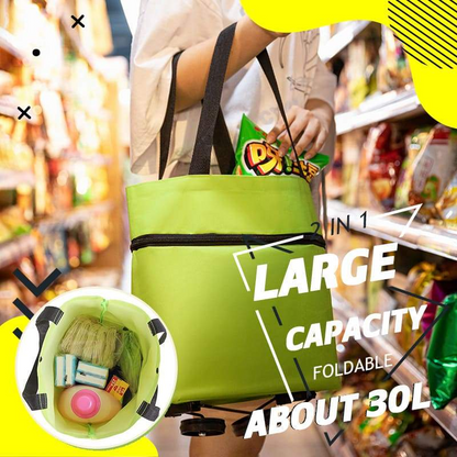 Foldable Rolling Shopping Bag