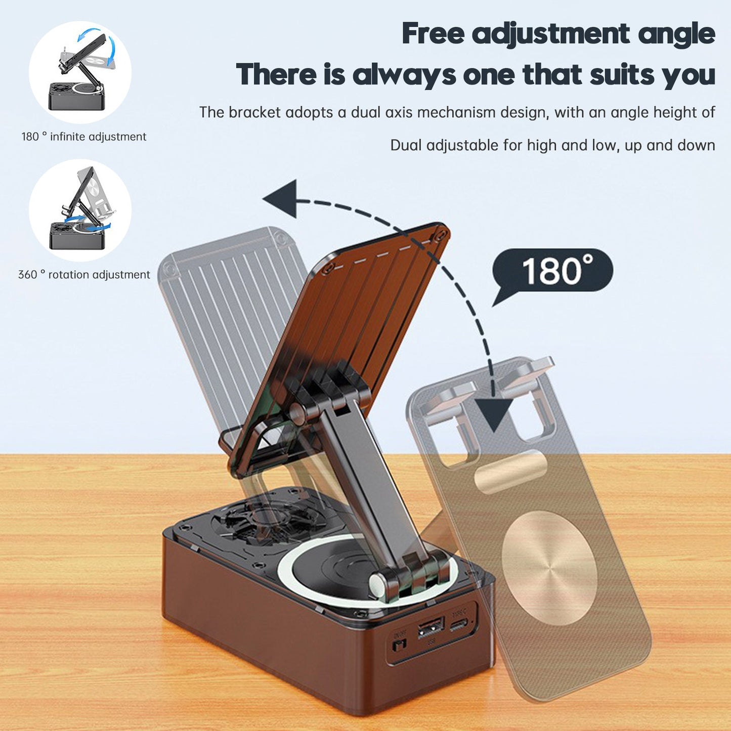 4-in-1 Bluetooth Speaker Phone Stand