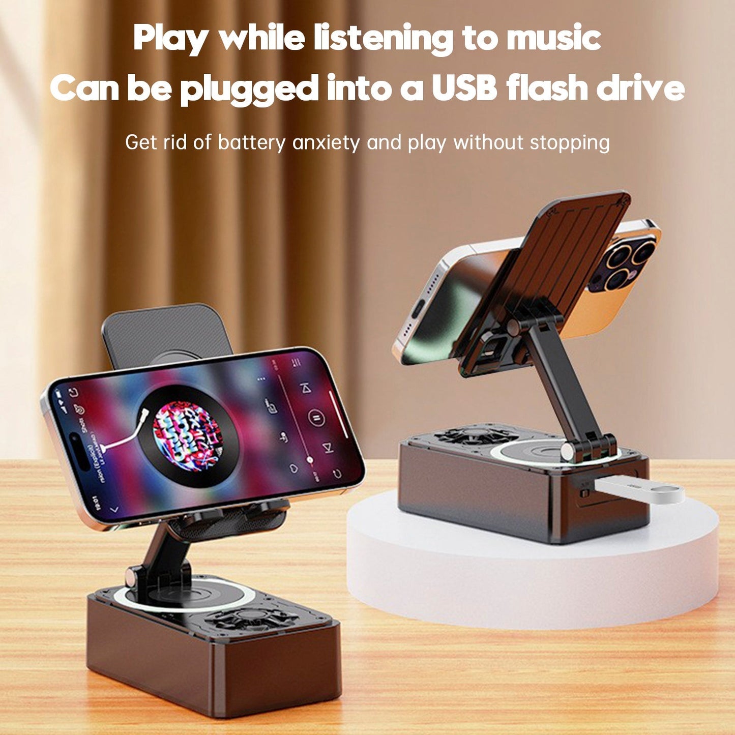 4-in-1 Bluetooth Speaker Phone Stand