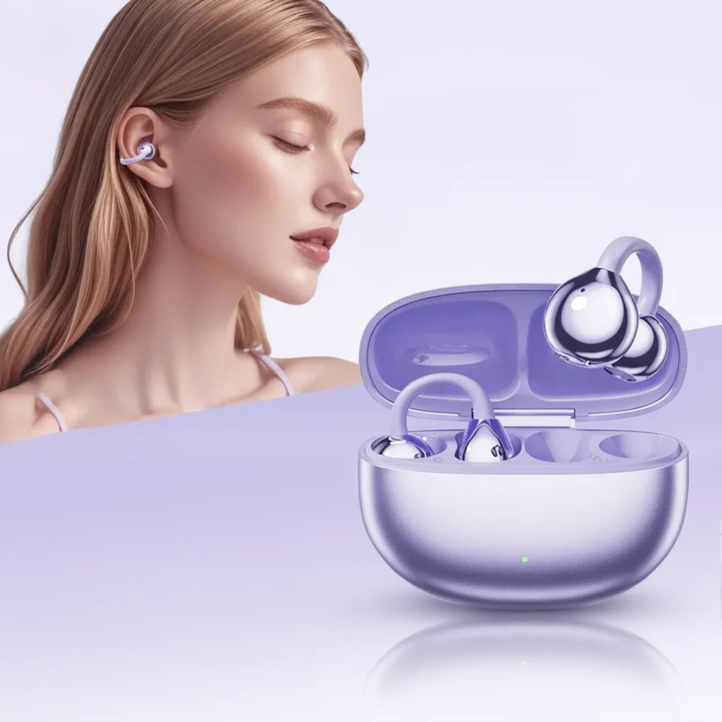 Open-Ear Clip-On Bluetooth Earbuds