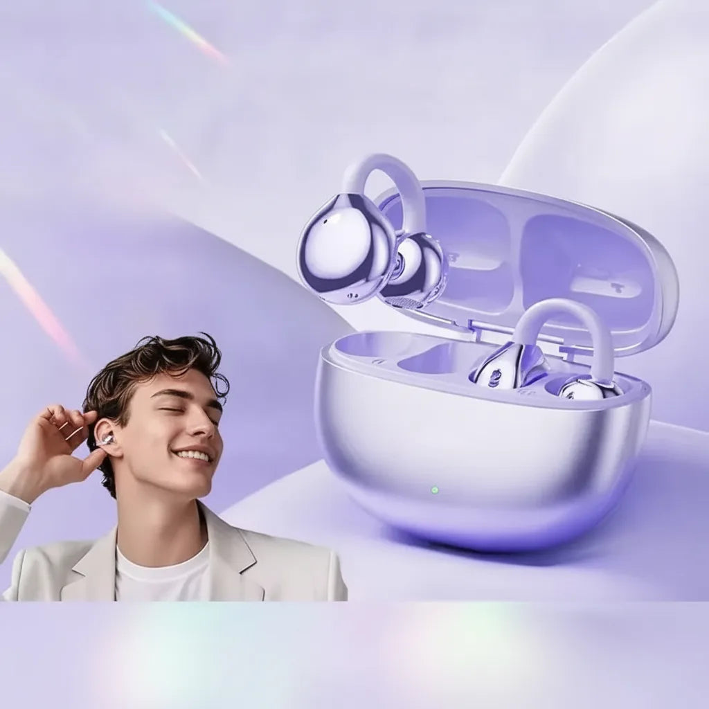 Open-Ear Clip-On Bluetooth Earbuds