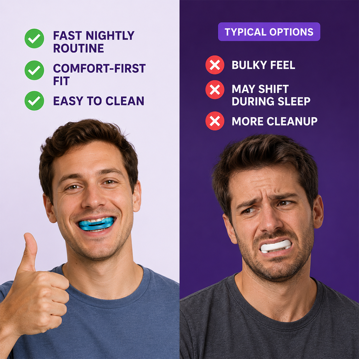 Adjustable Anti-Snoring Mouthpiece – 2 Pack