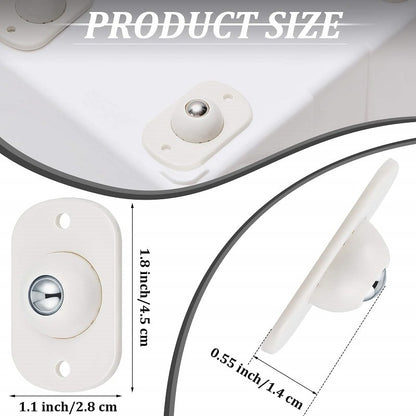 Self-Adhesive Ball Transfer Caster Wheels – 8 Pack