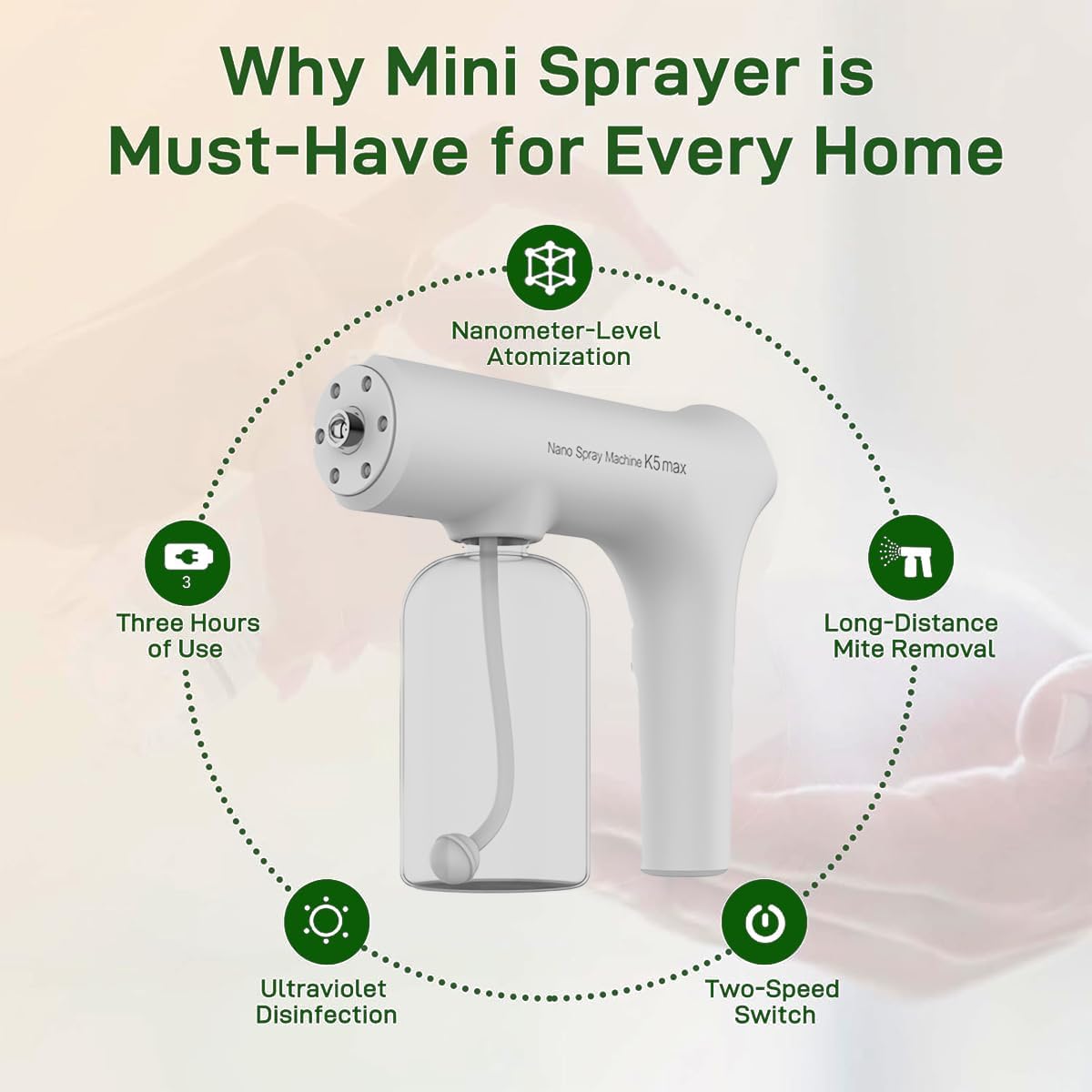 K5 Max Cordless Nano Mist Sprayer