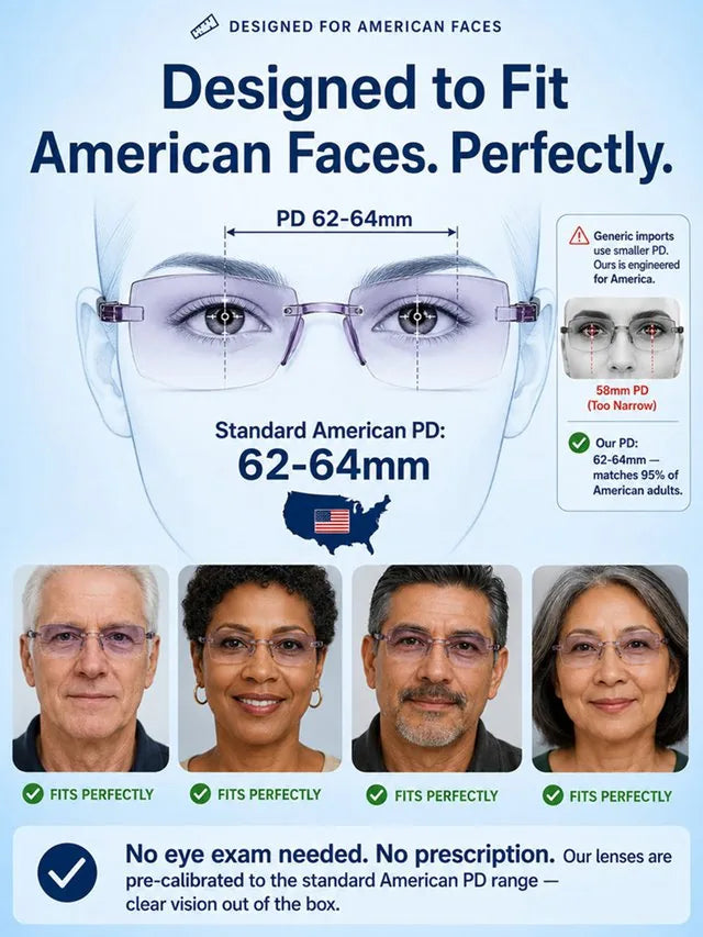 Diamond-Cut Bifocal and Smart-Focus Reading Glasses Set