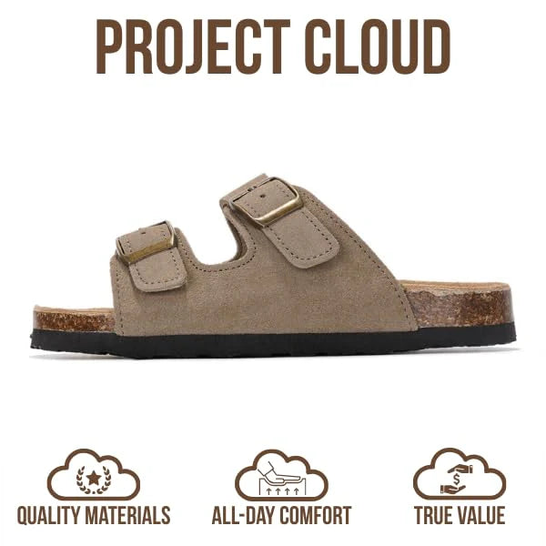 Women Retro Birken Slides, 2.5cm Platform Soft Sole Lazy Sandals, 2026 Summer Outdoor Beach Casual Slippers