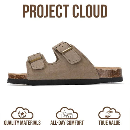 Women Retro Birken Slides, 2.5cm Platform Soft Sole Lazy Sandals, 2026 Summer Outdoor Beach Casual Slippers