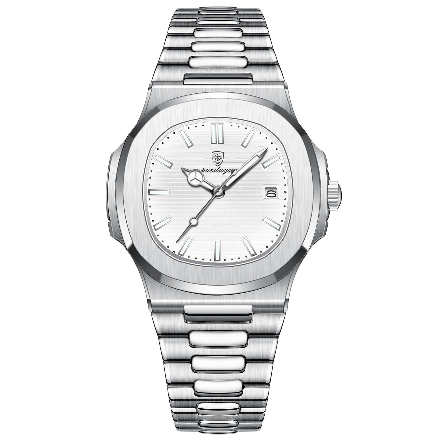 Ultra Thin Waterproof Men Quartz Wrist Watch with Date Display Calendar