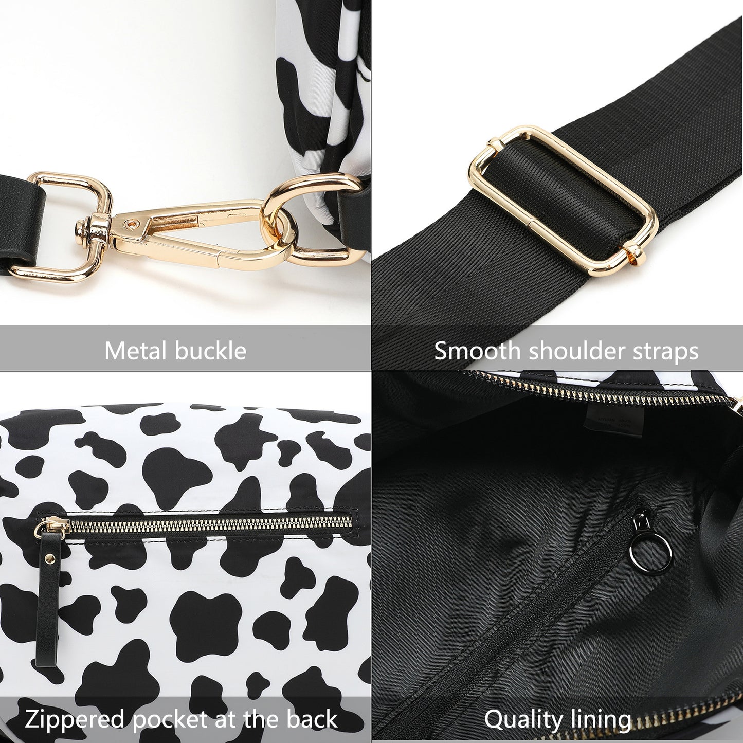 Checkered Crossbody Bum Bags for Women