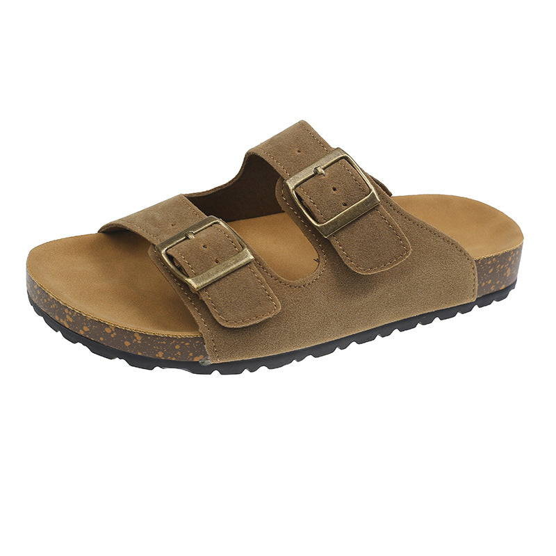 Women Retro Birken Slides, 2.5cm Platform Soft Sole Lazy Sandals, 2026 Summer Outdoor Beach Casual Slippers