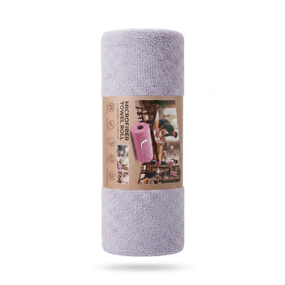 New Easy Tear-Away Microfiber Towel Roll (50-Pack) - Ultra-Absorbent, Eco-Friendly & Lint-Free