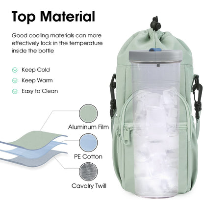 Shoulder Bag with Water Bottle Pocket