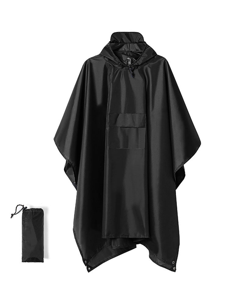 3-in-1 Adult Hooded Rain Poncho with Pocket