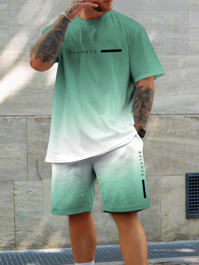 ⚡ Men's Gradient Fitness 2-Piece Set