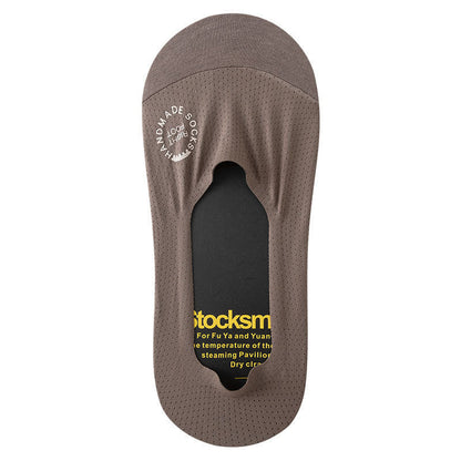 Men's Summer Thin Cotton Sole No Show Socks 5 Pairs