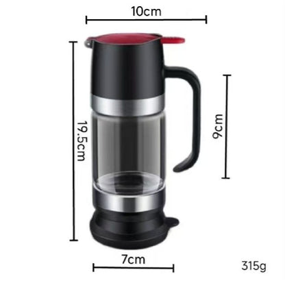 Food Grade High Borosilicate Glass Honey Dispenser, Press Type Drip Bottle