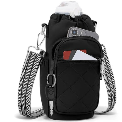 Shoulder Bag with Water Bottle Pocket