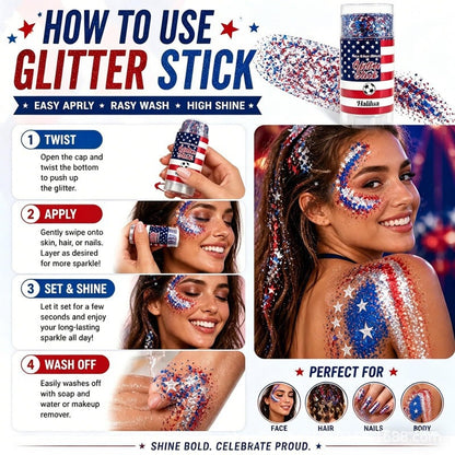 4th of July Glitter Stick 2 Pack