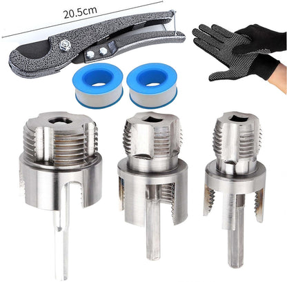 2-in-1 Internal & External Pipe Threading Tool Set